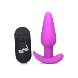 BANG Silicone Vibrirajući Čep sa Daljinskim, 21 Režim, Vodootporan