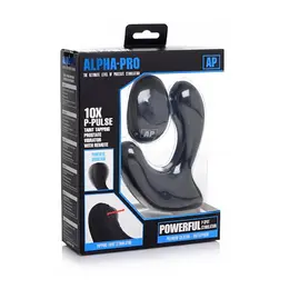 XR Brands P-Pulse Silicone Intimni Masažer sa Daljinskim, 10 Režima, Crni
