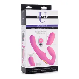 XR Brands U-Pulse Silicone Pulsirajući Bespojasni Intimni Sistem, Crni