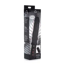 XR Brands Auto Pounder Black Vibrating Thrusting Handle 29cm Silicone