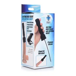 XR Brands Master Series Intimate Vibrating Urethral Device Silicone Black