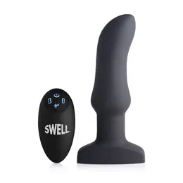 XR Brands Swell Plug naduvavajući silikonski analni model sa vibrirajućim daljinskim upravljanjem