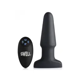 XR Brands Master Series Swell Plug Inflatable Vibrating Silicone Anal System