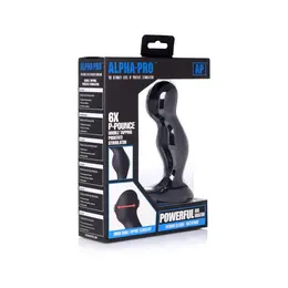 XR Brands P-Pounce dupli tapkajući prostate model sa 6 brzina silikonski crni