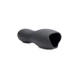 XR Brands Silicone Intimate Head Stimulator Black Rechargeable