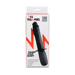 XR Brands Real Rechargeable Plug 10-Speed Waterproof Silicone Black