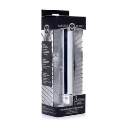 XR Brands Thunder Bullet XL Rechargeable Power Massager Silver
