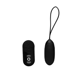 XR Brands Vibrating Silicone Bullet Remote Control Rechargeable Black