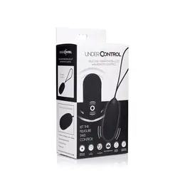 XR Brands Vibrating Silicone Bullet Remote Control Rechargeable Black