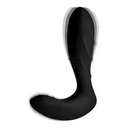 XR Brands Silicone Wireless Prostate Stimulator Black Remote-Controlled