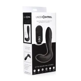 XR Brands Silicone Wireless Prostate Stimulator Black Remote-Controlled
