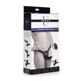 Sportsheets Double Take Podesivi Set sa Pojasom i Dva Motora, Crni