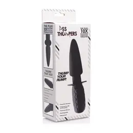 XR Brands The Plug Silicone Vibrating Thruster 10-Speed Black