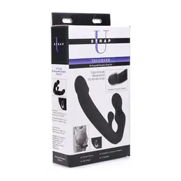 XR Brands Tri-Volver Rechargeable Double-Sided Strapless Intimate Device