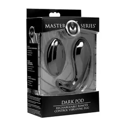 Dark Pod Rechargeable Remote-Controlled Vibrating Egg Silicone Black