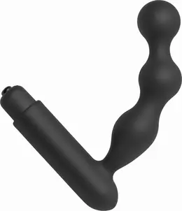 Trek Curved Silicone Prostate Massager Ergonomic Waterproof Black