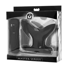 XR Brands Master Series 10-Mode Expanding Plug with Remote Control Black