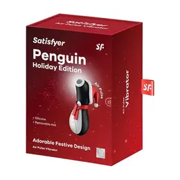 Satisfyer Penguin Holiday Edition Intimate Air Pulse Device Pink-White