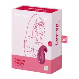 Satisfyer Dipping Delight Lay-On vibrator silikonski roze punjiv