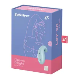 Satisfyer Dipping Delight Flexible Silicone Lay-On Device, 12 Modes, Pink