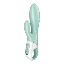 Satisfyer Air Pump Bunny 5 aplikacijom kontrolisan naduvavajući silikonski model roze
