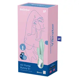 Satisfyer Air Pump Bunny 5 aplikacijom kontrolisan naduvavajući silikonski model roze