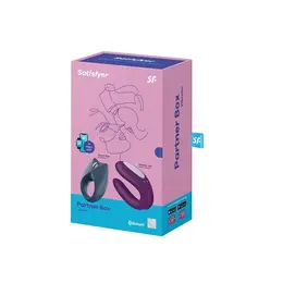 Satisfyer Partner Box 2 - Royal One i Double Joy, Silikonski, Bluetooth Set