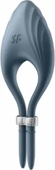 Satisfyer Duelist Podesivi Silikonski Potporni Prsten, 12 Režima, Crni
