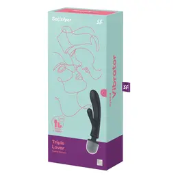 Satisfyer Triple Lover Hybrid Wand Siva - 3-Motorni Punjivi Masažer