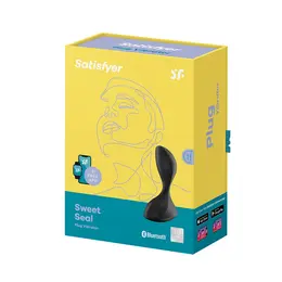 Satisfyer Sweet Seal Vibrantni Čep sa Aplikacijom, Crni, Silikon