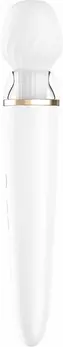 Satisfyer Double Wand-er Masažni Štapić sa Izmenjivim Glavama, Beli