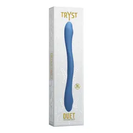 Doc Johnson TRYST Duet Dvostrani Silikonski Sistem sa Daljinskim, Periwinkle