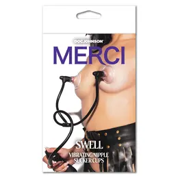 Swell Automatske Vibrirajuće Sukcione Čašice za Bradavice Crno/Ljubičasti Duo Set
