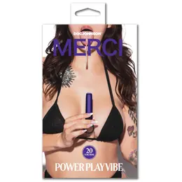 Merci Power Play Ljubičasta - Kompaktni Model sa Silikonskim Prstenom za Držanje