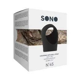 Screaming O No.45 Podesivi Prsten sa Trakom za Testise, Crni TPE