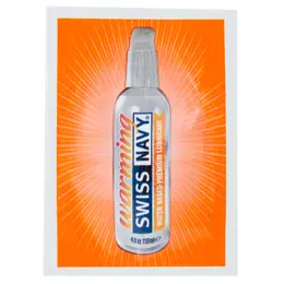 Swiss Navy Warming Water-Based Gel Lubricant 5 ml Travel Tube