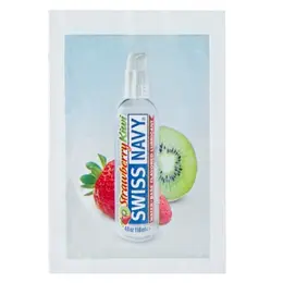 Swiss Navy Strawberry Kiwi Gel Lubricant 5ml - Flavored Intimate Formula