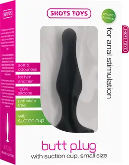 Sinner Gear Silikonski čep mali sa vakuum bazom Crna 11,7 cm