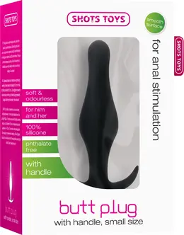 Sinner Gear Analni čep mali sa ergonomskom drškom Crna 4.6 Inch