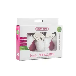 Ouch! Plush krzneno metalne lisice, podesive, roze, sistem zaključavanja