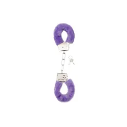 Ouch! Plush metalne lisice crne - sigurne anatomske lisice sa ključevima
