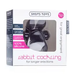 Satisfyer Rabbit intimni prsten, silikonski, fleksibilan, crni