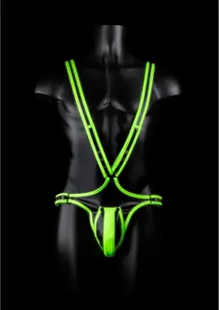 Ouch! Body Pojas koji Svetli u Mraku S/M - Podesivi Neon Sistem