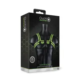 Ouch! Buckle Harness S/M - Adjustable Glow-in-the-Dark System