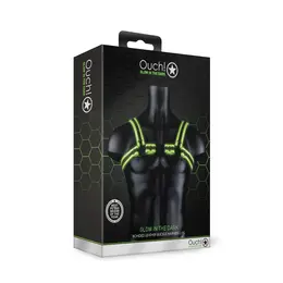Ouch! Buckle Harness Glow in the Dark Adjustable L/XL Neon Green