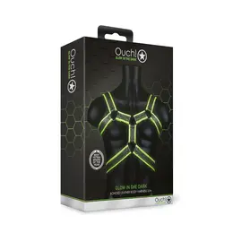 Ouch! Body Armor Pojas koji Svetli u Mraku Podesivi S/M Zelena