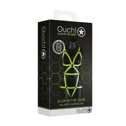 Ouch! Puni Body Pojas koji Svetli u Mraku Podesivi S/M