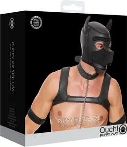 Ouch! Neoprene Puppy Play Set L/XL - Complete Role Kit
