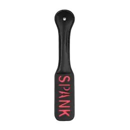 EasyToys Kožni paddle za udaranje SPANK natpis, čvrst i fleksibilan