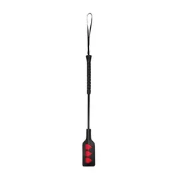 Ouch! Heart Crop Short Handle - Red Heart-Shaped Impact Tool